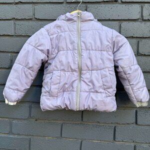 Operation Warm Puffer Jacket Winter Coat Removable Hoodie Zip Up Girl 4T Reflect